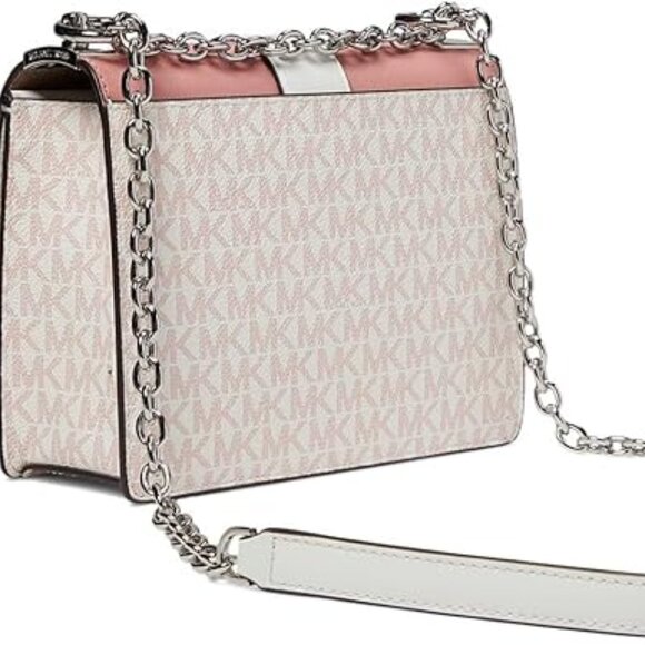 $140 OFF ✅ Michael Kors GREENWICH SM Color-Block Logo Leather Crossbody ⭐ NWT - Picture 3 of 17